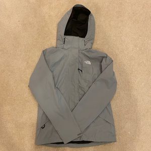 the north face grey windbreaker jacket size small